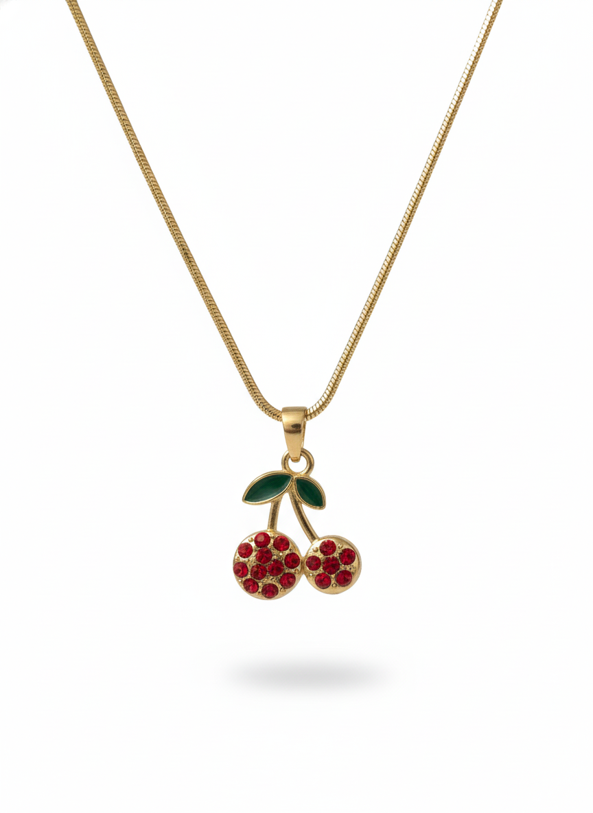 Crystal Cherry Spark Pendant