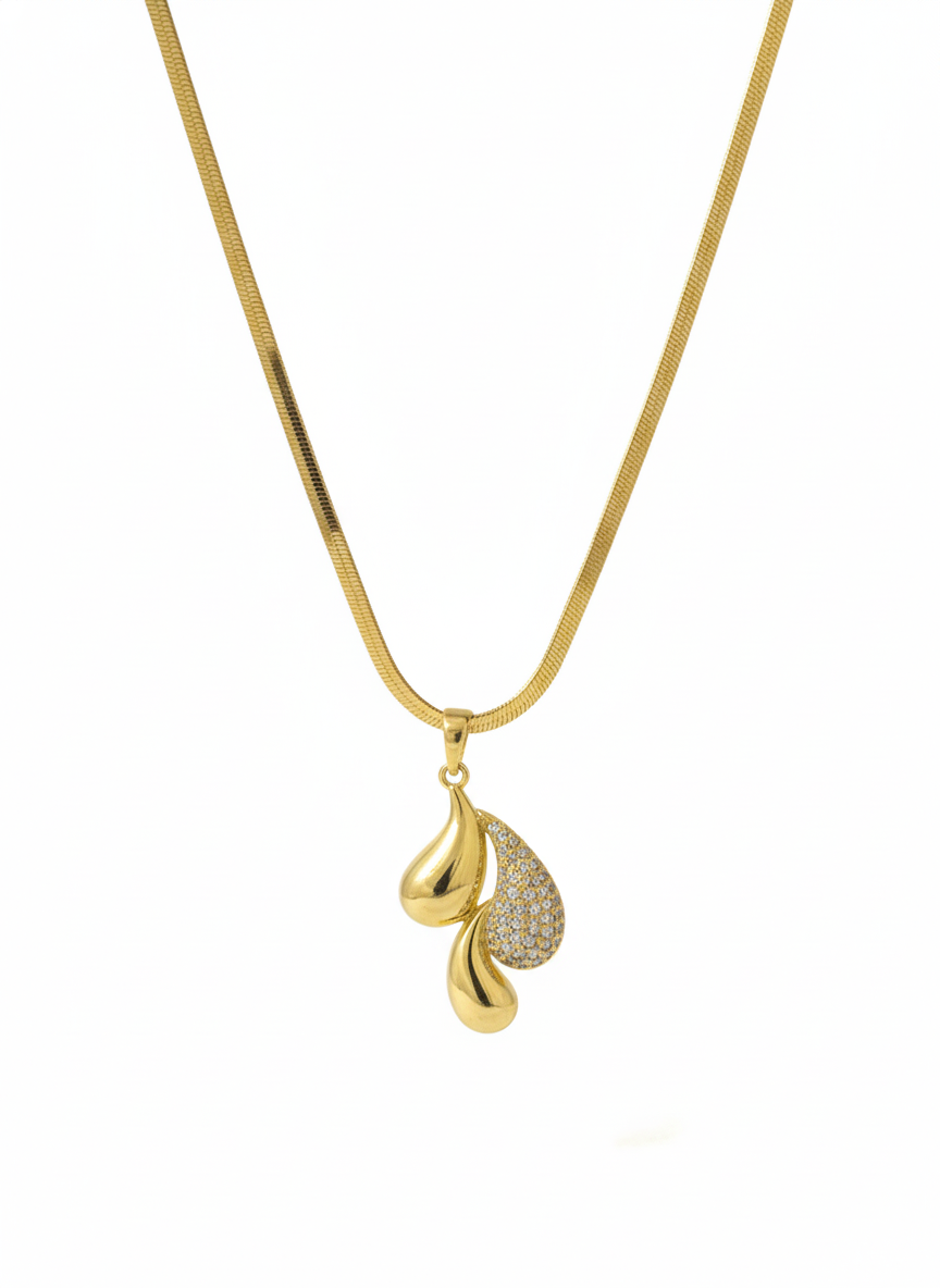 Twin Teardrop Luxe Pendant